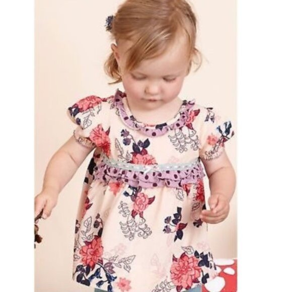 Matilda Jane | Pink Fanciful Floral Tunic Top | Size 18-24 months - Picture 1 of 7
